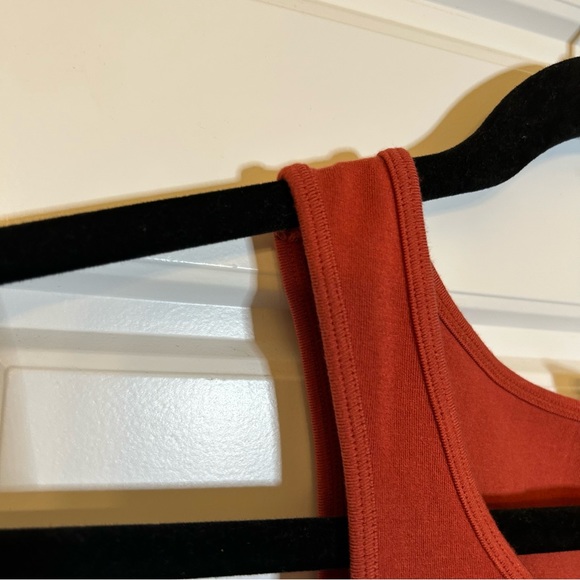 C’EST MOI RUST COLOURED CROPPED TANK TOP MADE WITH RAYON FROM BAMBOO ONE SIZE - Picture 7 of 16